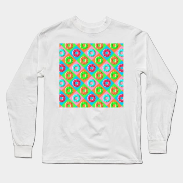 Donut Heaven | Pop Art Long Sleeve T-Shirt by williamcuccio